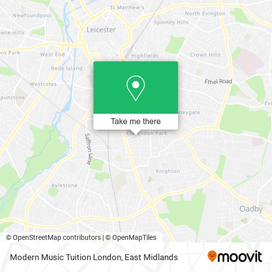 Modern Music Tuition London map