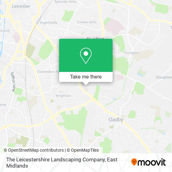 The Leicestershire Landscaping Company map