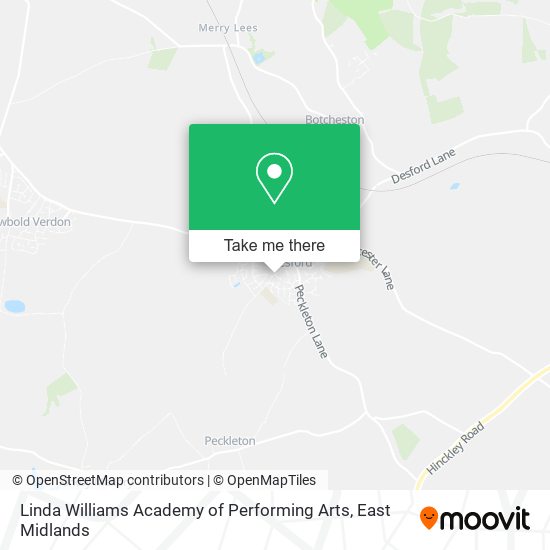 Linda Williams Academy of Performing Arts map