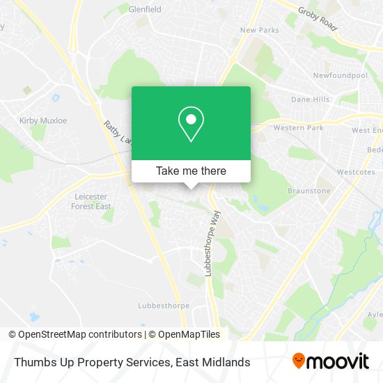 Thumbs Up Property Services map