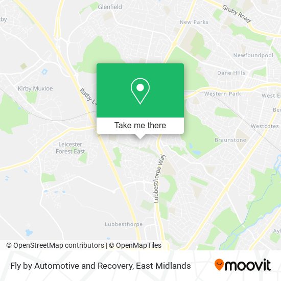 Fly by Automotive and Recovery map