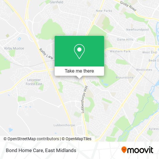 Bond Home Care map