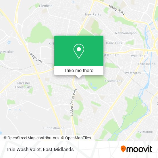 True Wash Valet map