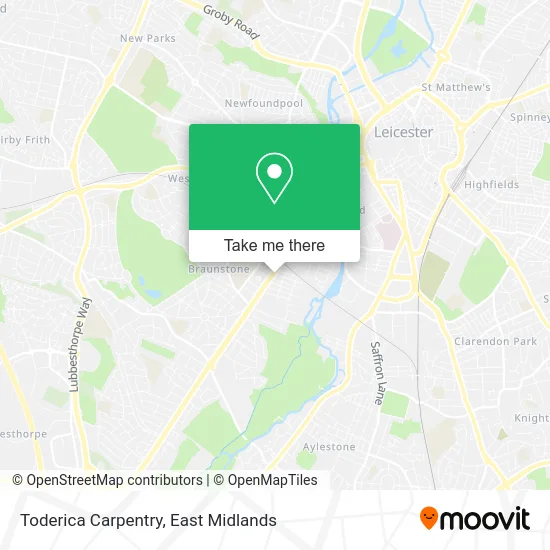 Toderica Carpentry map