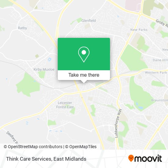 Think Care Services map