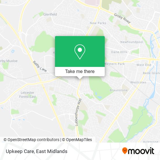 Upkeep Care map