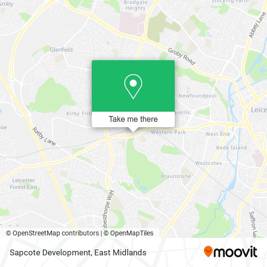 Sapcote Development map