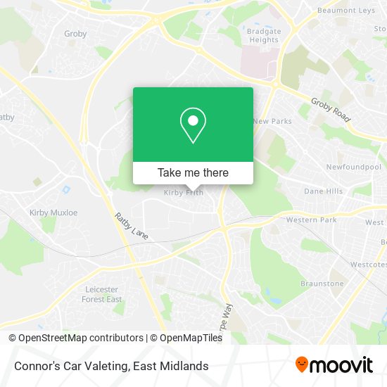 Connor's Car Valeting map