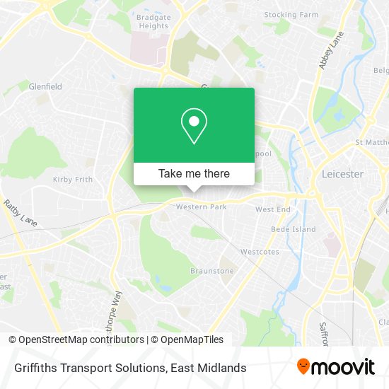 Griffiths Transport Solutions map