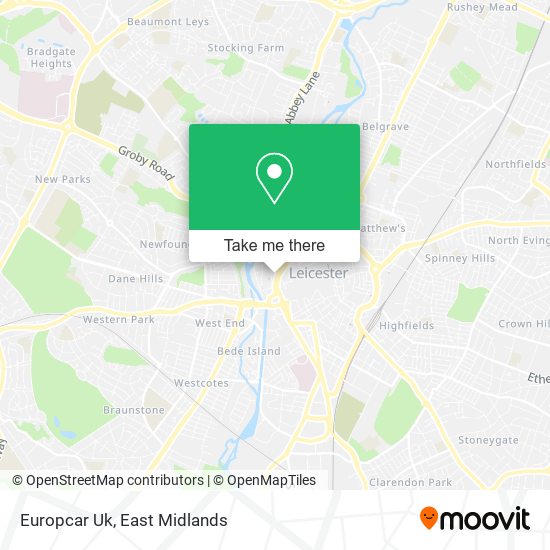 Europcar Uk map