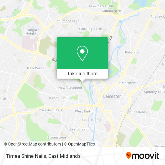 Timea Shine Nails map