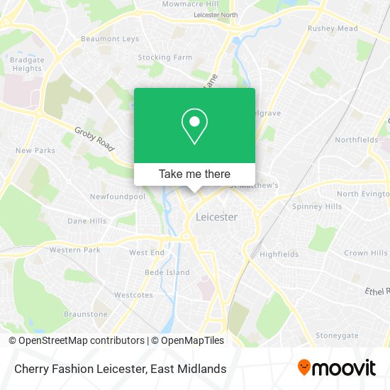 Cherry Fashion Leicester map