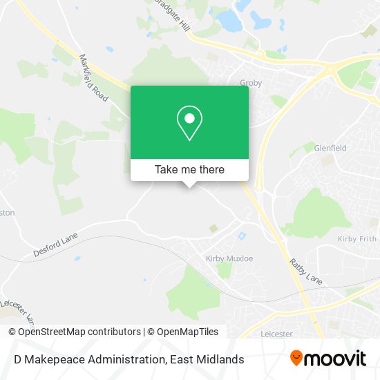 D Makepeace Administration map