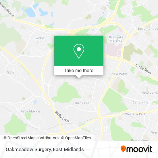 Oakmeadow Surgery map