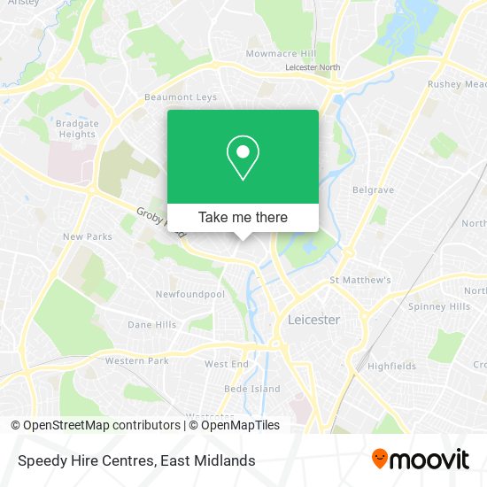 Speedy Hire Centres map