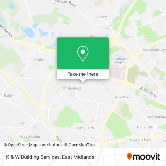 K & W Building Services map