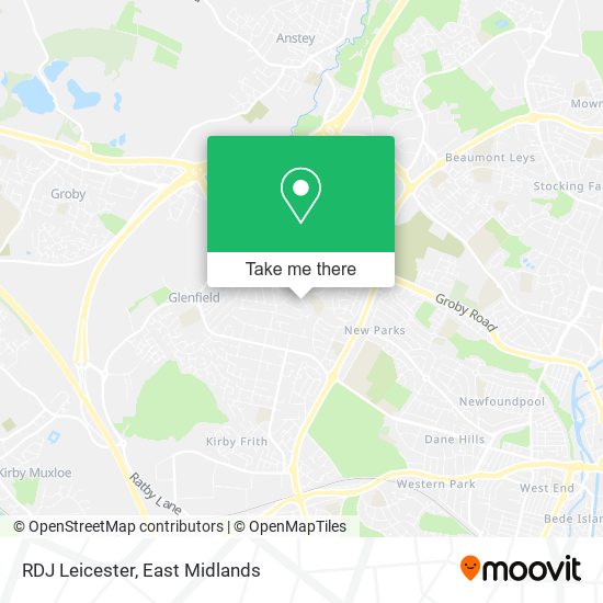 RDJ Leicester map