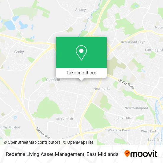 Redefine Living Asset Management map