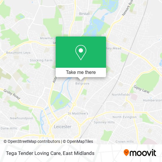 Tega Tender Loving Care map