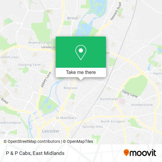 P & P Cabs map