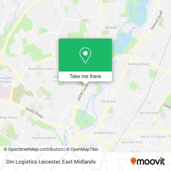 Dm Logistics Leicester map