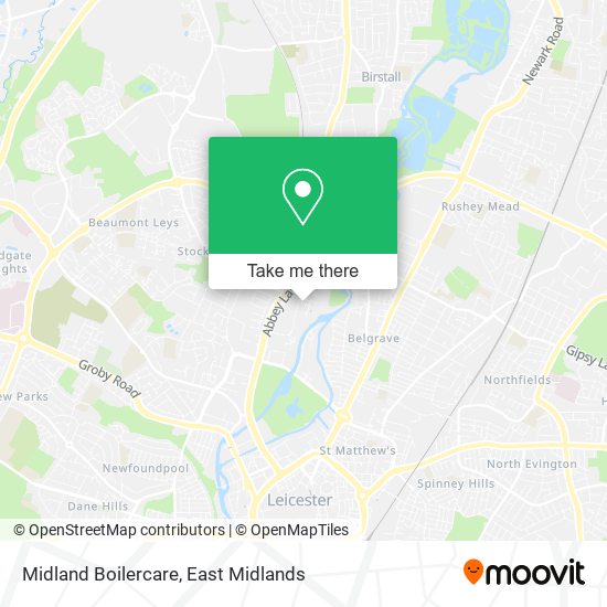 Midland Boilercare map