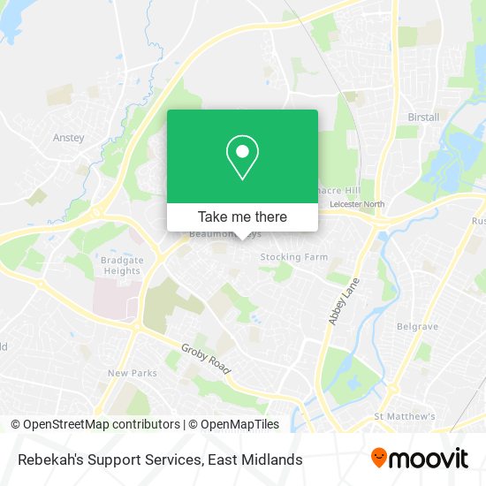 Rebekah's Support Services map