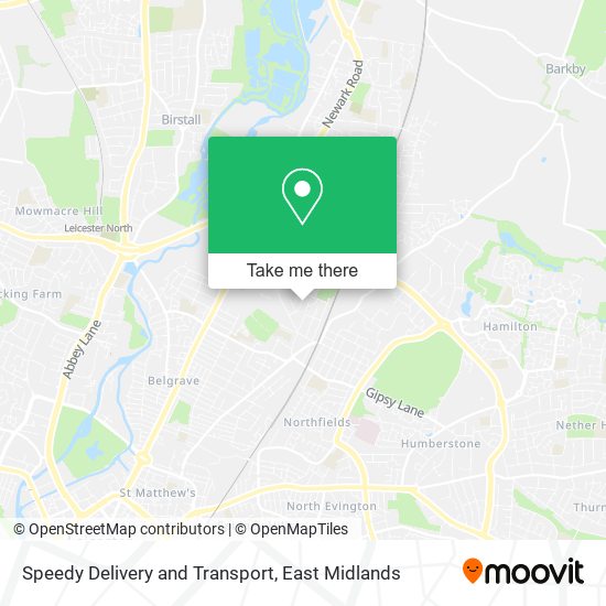 Speedy Delivery and Transport map