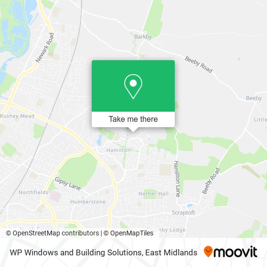 WP Windows and Building Solutions map