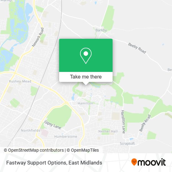 Fastway Support Options map