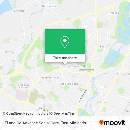 El and Co Advance Social Care map