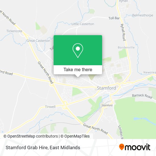 Stamford Grab Hire map