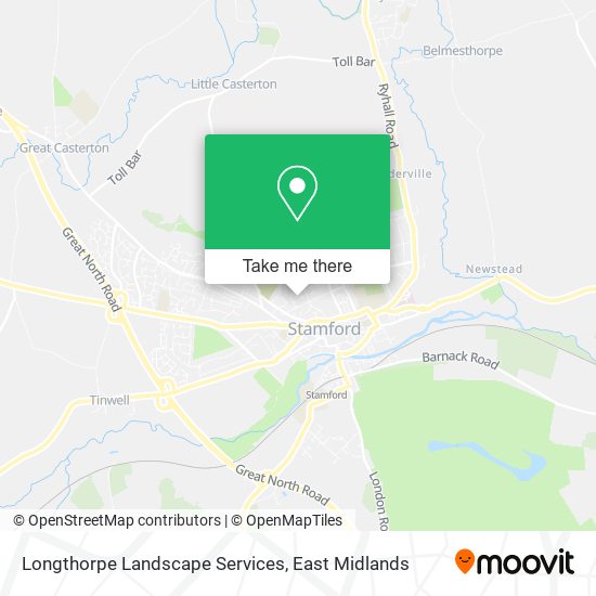 Longthorpe Landscape Services map