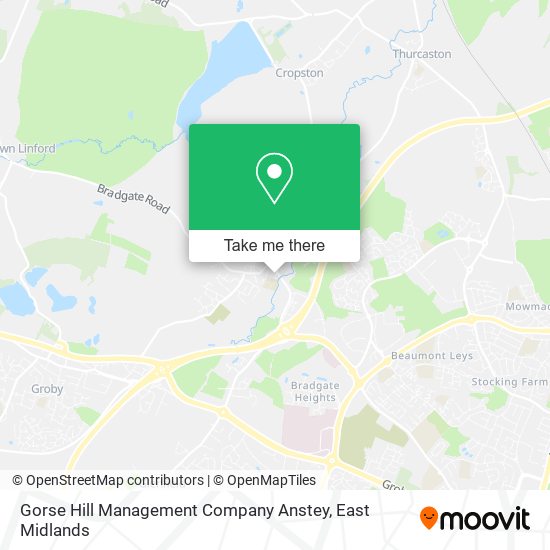 Gorse Hill Management Company Anstey map
