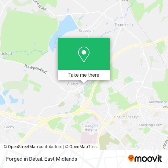 Forged in Detail map