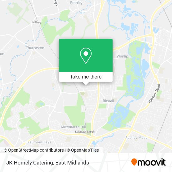 JK Homely Catering map