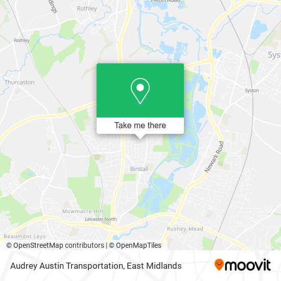 Audrey Austin Transportation map