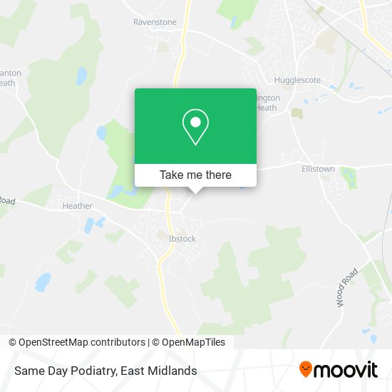 Same Day Podiatry map