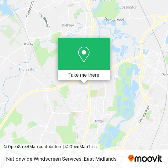 Nationwide Windscreen Services map