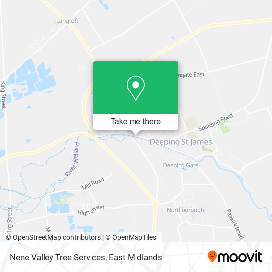 Nene Valley Tree Services map