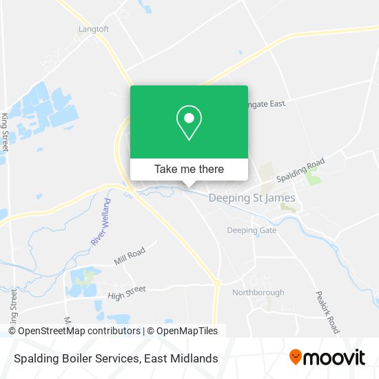 Spalding Boiler Services map