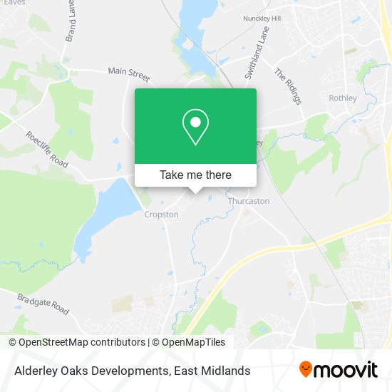 Alderley Oaks Developments map