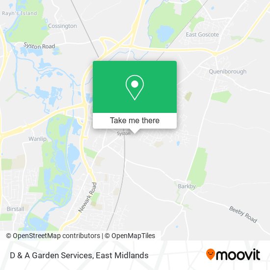 D & A Garden Services map