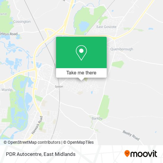 PDR Autocentre map