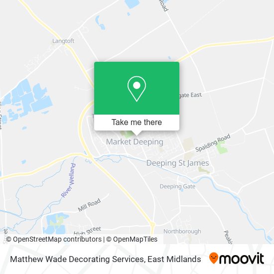Matthew Wade Decorating Services map