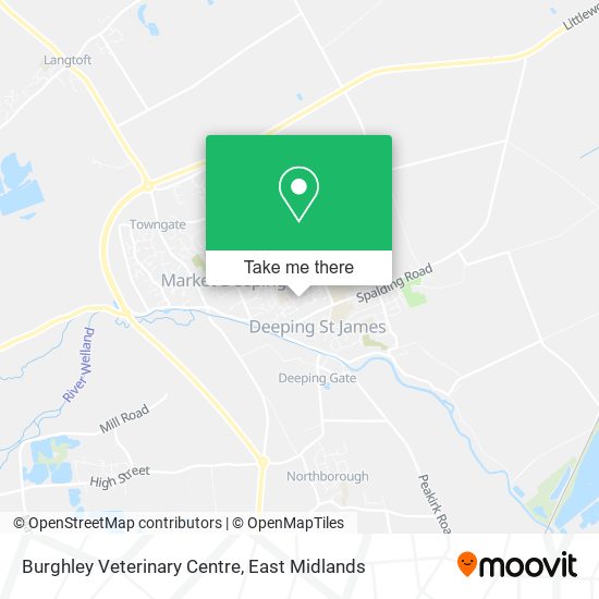 Burghley Veterinary Centre map