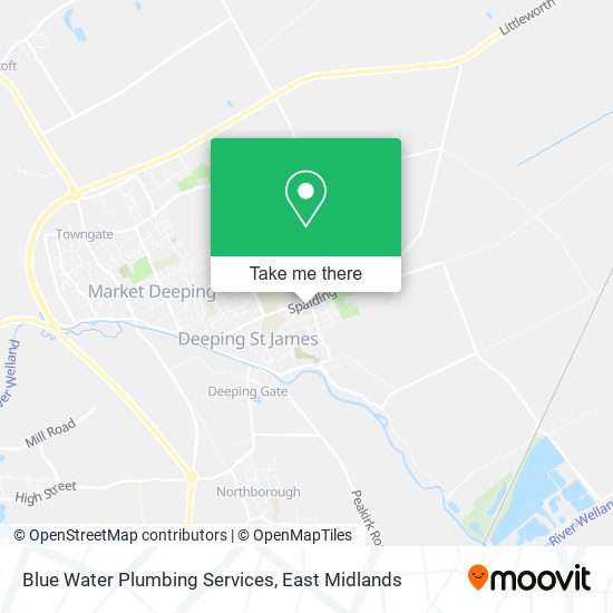 Blue Water Plumbing Services map