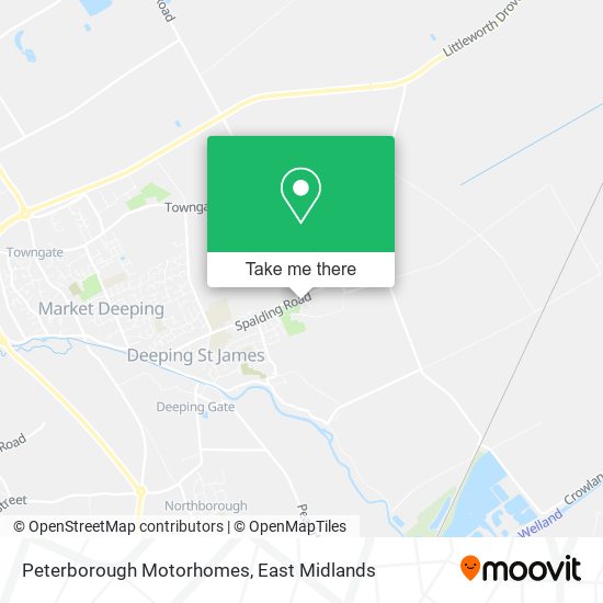 Peterborough Motorhomes map