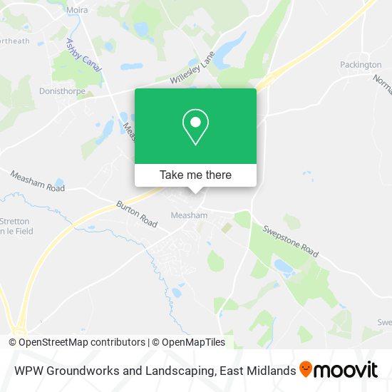WPW Groundworks and Landscaping map