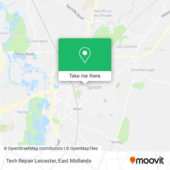 Tech Repair Leicester map